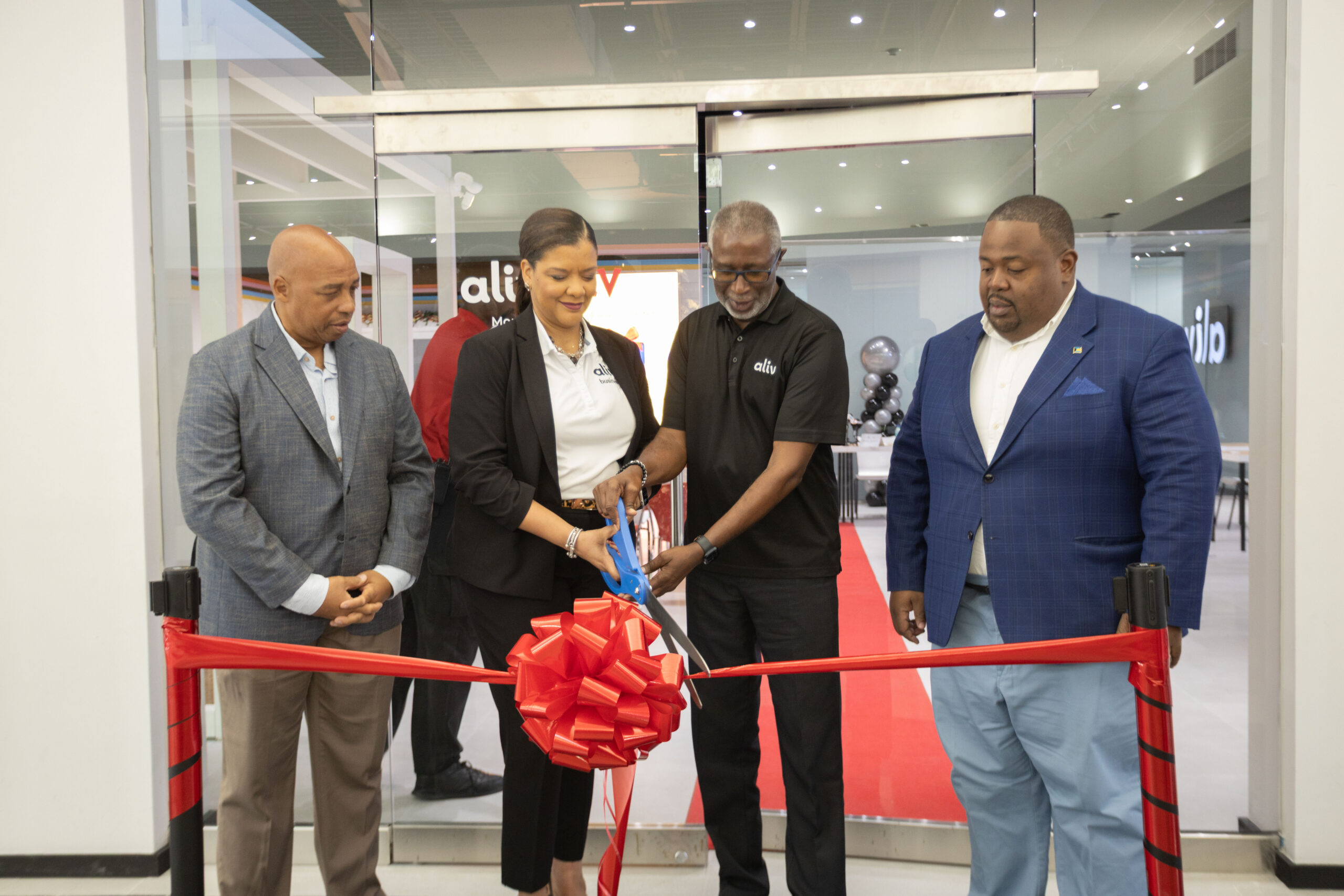 Cable Bahamas leadership ribbon cutting at new ALIV location|ALIV store a Mall at Marathon|